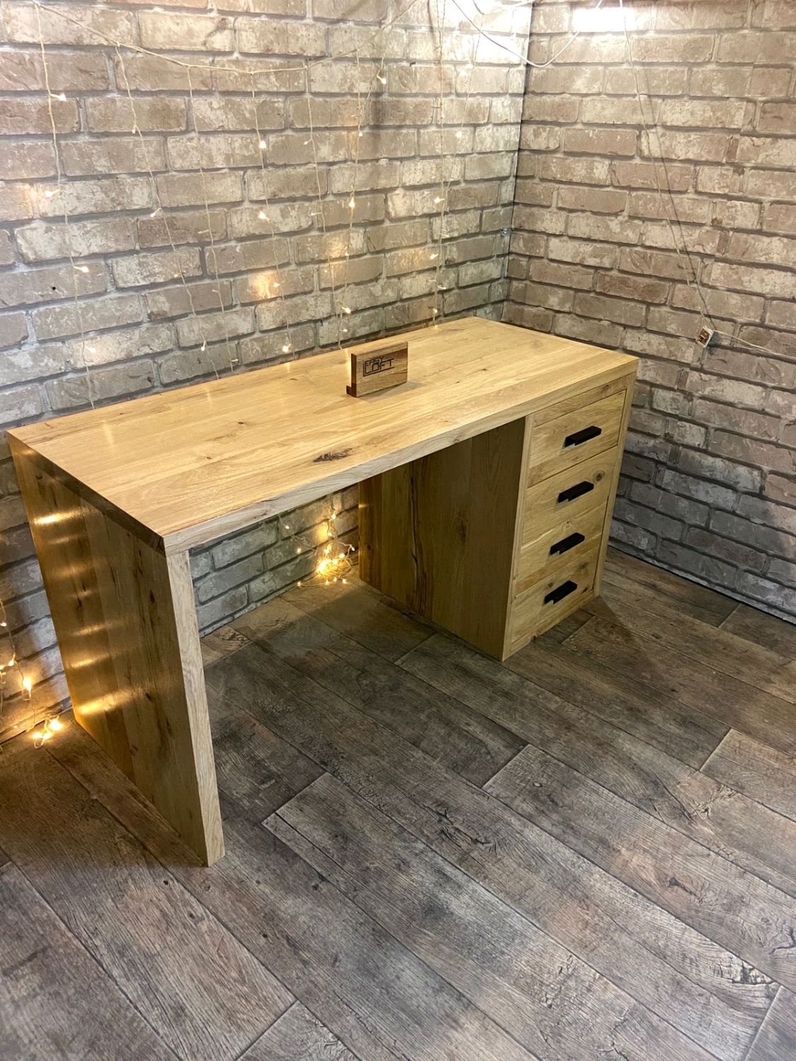 Письменный стол из массива дуба с ящиками в интернет-магазине Ярмарка ...