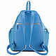 Women's leather backpack 'Aphrodite' (blue). Backpacks. Russian leather Guild. Online shopping on My Livemaster.  Фото №2