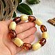 Order Bracelet from Baltic amber, barrels. Mark Amberstein, sale amber products. Livemaster. . Bead bracelet Фото №3