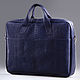 Python Genuine Leather Folder Bag IMP0517VC1. Tablet bag. CrocShop. Online shopping on My Livemaster.  Фото №2