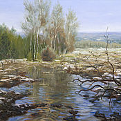 Картины и панно handmade. Livemaster - original item Winter landscape with oil paints on canvas | Beautiful landscape. Handmade.