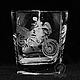 Biker. A glass of whiskey, Water Glasses, Nizhny Novgorod,  Фото №1