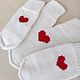 RussianSocks Подарок на 14 февраля Варежки для влюбленных с сердцем. Подарки на 14 февраля. RussianSocks ВЯЗАНЫЕ НОСКИ ВАРЕЖКИ. Ярмарка Мастеров.  Фото №5