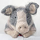 Piggy, piggy, piggy knitted, knitted pig, pig toy, Stuffed Toys, St. Petersburg,  Фото №1