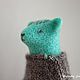 'Om' Bear Yogi felt toy. Wool sculpture (turquoise). Toys. Cloudy jam. Needle felted toys (cloudy-jam). My Livemaster. Фото №5