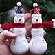 Snowmen on the Christmas tree Christmas tree toys New Year 2024 year of the dragon, Snowmen, Yaroslavl,  Фото №1