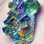 Материалы для творчества handmade. Livemaster - original item Bismuth (metal) rainbow (synthesized crystal 47/30 mm) Germany. Handmade.
