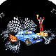 T-shirt with racing car and racer hand painted, T-shirts and undershirts for men, St. Petersburg,  Фото №1