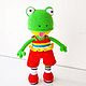 Naughty Frog in shorts and a top, Stuffed Toys, Gukovo,  Фото №1