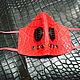 Order Protective reusable mask made of red crocodile skin!. SHOES&BAGS. Livemaster. . Protective masks Фото №3