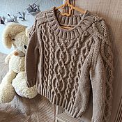 Одежда детская handmade. Livemaster - original item Sweaters and jumpers: Knitted jumper for a boy or girl for 4 years. Handmade.