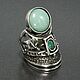 Ethnic Avant-garde Aventurine Ring 925 Silver HB0122. Rings. Sunny Silver. My Livemaster. Фото №5