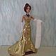  Платье для Барби " Золотое сияние", Одежда для кукол, Миасс,  Фото №1