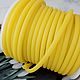 1 m hollow Rubber cord 4 mm yellow (3006-W), Cords, Voronezh,  Фото №1