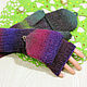 Mittens-mittens with caps (trasformers) knitted Art, Mittens, Orenburg,  Фото №1