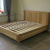 Для дома и интерьера handmade. Livemaster - original item Oak bed with lifting mechanism. Handmade.