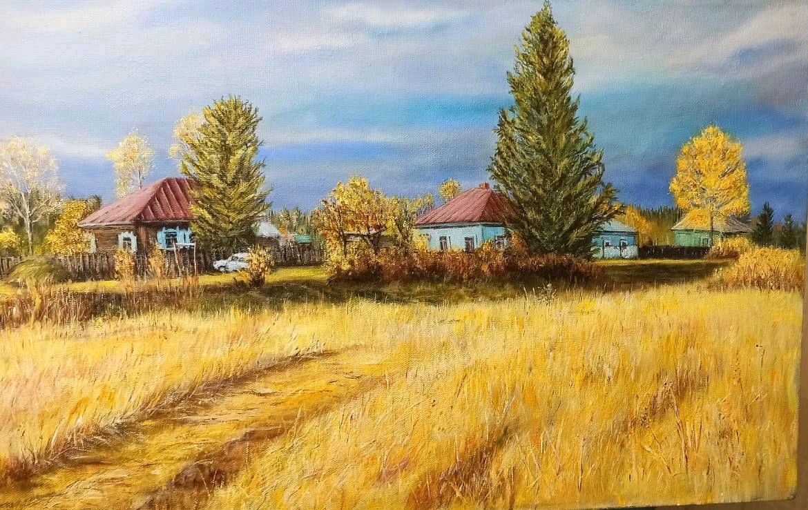 Пейзаж акрил в интернет-магазине Ярмарка Мастеров по цене 5000 ...