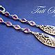 Серьги с аметистами ,,AMELIA,,. Серьги классические. Tati Style. Ярмарка Мастеров.  Фото №4
