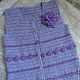 Order Knitted vest for girls purple. hand knitting from Galina Akhmedova. Livemaster. . Childrens vest Фото №3