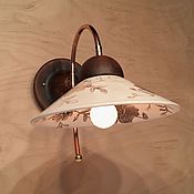 Для дома и интерьера handmade. Livemaster - original item Lamp made of porcelain on the wall 