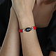 Pulsera con piedras en la riqueza negro y rojo. Money magnet. БРАСЛЕТЫ- ТАЛИСМАНЫ. My Livemaster. Фото №4