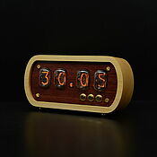 Для дома и интерьера handmade. Livemaster - original item Lamp clock Array of maple Amaranth on indicators IN-12. Handmade.