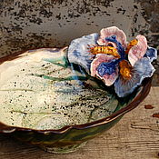 Для дома и интерьера handmade. Livemaster - original item Vases: IRIS. The candy bowl. Handmade.