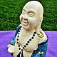 Винтаж: Антикварная статуэтка скульптура Budda эмаль фаянс Франция. Статуэтки винтажные. Антиквариат и винтаж из Франции. Интернет-магазин Ярмарка Мастеров.  Фото №2