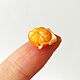 Мини фрукты. Очищенный мандарин из полимерной глины для куклы. Кукольная еда. Евгения Дубова. Ярмарка Мастеров.  Фото №4